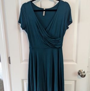 Gilli Teal wrap dress